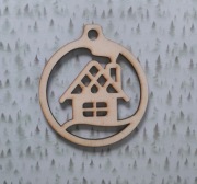 bombka sklejka 10 cm decoupage scrapbooking mod10