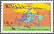 Nikaragua - 75 rocz. pierw. lotu braci Wright **