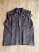 Kamizelka frędzle country vintage super