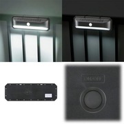 Zewnętrzne, wodoodporne kinkiety IP65, 800lm Zasilane solarnie zestaw 2szt