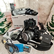 Lustrzanka Canon EOS 400D + EF-S 18-55 + Battery Grip BG-E3 