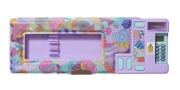 SMIGGLE Piórnik wyskakujący Wonder World twardy kalkulator schowki fiolet