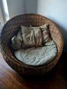 Fotel boho rattan duży 