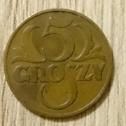 5 groszy 1938 II RP brąz 