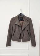 Kurtka pilotka ramoneska o krótkim kroju 50% wełna wool ull H&M M
