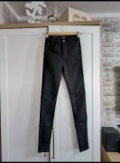 Czarne jeansy skinny – nowe z metką, rozmiar XS (34)