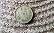 25 Ore Szwecja 1914r srebro
