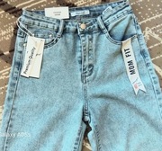 Jeansy szerokie nogawki Fashion Denim 