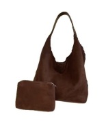 Torebka nowa czekoladowa z organizerem worek tote na ramię torba shopper