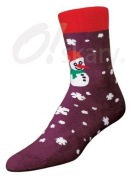 Skarpety skarpetki zimowe świąteczne frotte