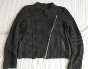 CALVIN KLEIN szary damski sweter ramoneska r.L/G