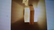 Lampa ścienna drewno E27