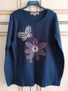 Czarna bluzka z długim rękawem rozmiar 38/40