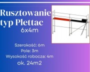 Rusztowanie typ Plettac zestaw 24m2 elewacja podest ocieplenie 6m rama