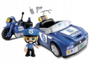 PinyPon Action Zestaw pojazdów wóz i motocykl z figurką Policja NA PREZENT