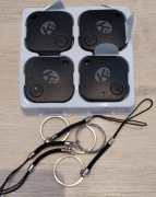 NOWY Zestaw 4x Lokalizator Bluetooth KZO – Do kluczy, portfela, psa