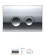 GEBERIT PRZYCISK DELTA21 CHROM 115.125.21.1