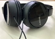 Słuchawki nauszne używane SONY MDRZX110APB (?) mikrofon, Czarne