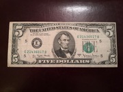 5 dolarów USA 1977 rok Destrukt 