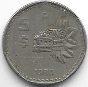 Meksyk 5 peso 1980