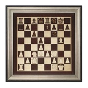 Gambit hetmański obraz na ścianę prezent szachy rękodzieło