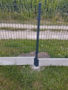 Ogrodzenie panelowe 3D 123 cm z podmurówką, komplet, dostępne od ręki