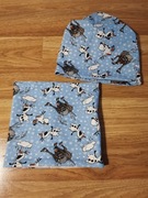 Komplet czapka plus komin