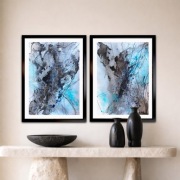 Pejzaż/abstrakcja, A3, dyptyk, 2 szt. Monika Seroka