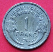 1  Frank 1934  r  -  Francja       stan !!