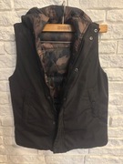 Kamizelka dwustronna długa Czarny/Moro 6/7 lat ciepła