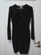 Sukienka wieczorowa welur cekiny 34 Sylwester