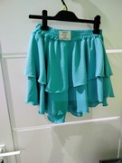 Spódniczka turkusowa falbanki 40