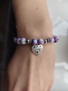 Bransoletka z kamieni naturalnych purple rain