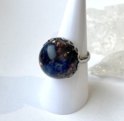 Pierścionek orgonit osobisty 18mm, kyanit