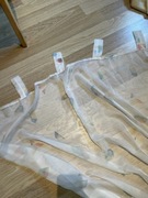 Firana szyfonowa biała z wzorkiem 110 /230