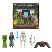 Mattel Minecraft Groźne spotkania na Powierzchni Zestaw z 4 figurkami