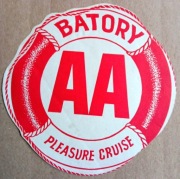 Batory, M/S BATORY, Lucky Ship, AA, naklejka, pamiątka, marynistyka po 1945