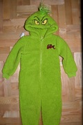 8^ The Grinch strój przebranie piżama 3/4 Lat_98/104 cm