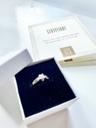 Pierścionek zaręczynowy YES Amore z diamentem żółte i białe złoto