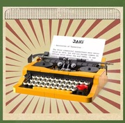 Klocki Retro Maszyna do Pisania Kreatywna Zabawka Edukacyjna