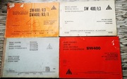 Silnik SW 400 (różne typy) katalogi części zamiennych i instrukcja obsługi