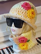 Szydelkowy komplet dla pań 