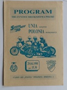 DMP 90 Polonia Bdg  Unia Leszno żużel program 