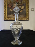 Karafka szklana antyczna art deco dowina wódki Vintage retro prl antyki