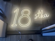 Neon led 18 osiemnastka używany sprawny