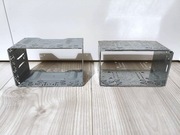 2 x KIeszeń Ramka do radia 2DIN Metalowa Uniwersalna