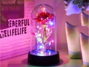 Lampka - wieczna róża LED na Walentynki