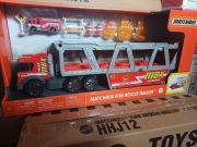 Matchbox Fire Rescue Hauler – Duża Laweta Strażacka HHJ12 + Akcesoria