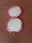 Lusterko kompaktowe okrągłe w kolorze różowego złota