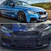 BMW F30 F31 CZARNY POŁYSK M DOKŁADKA ZDERZAKA M-PAKIET